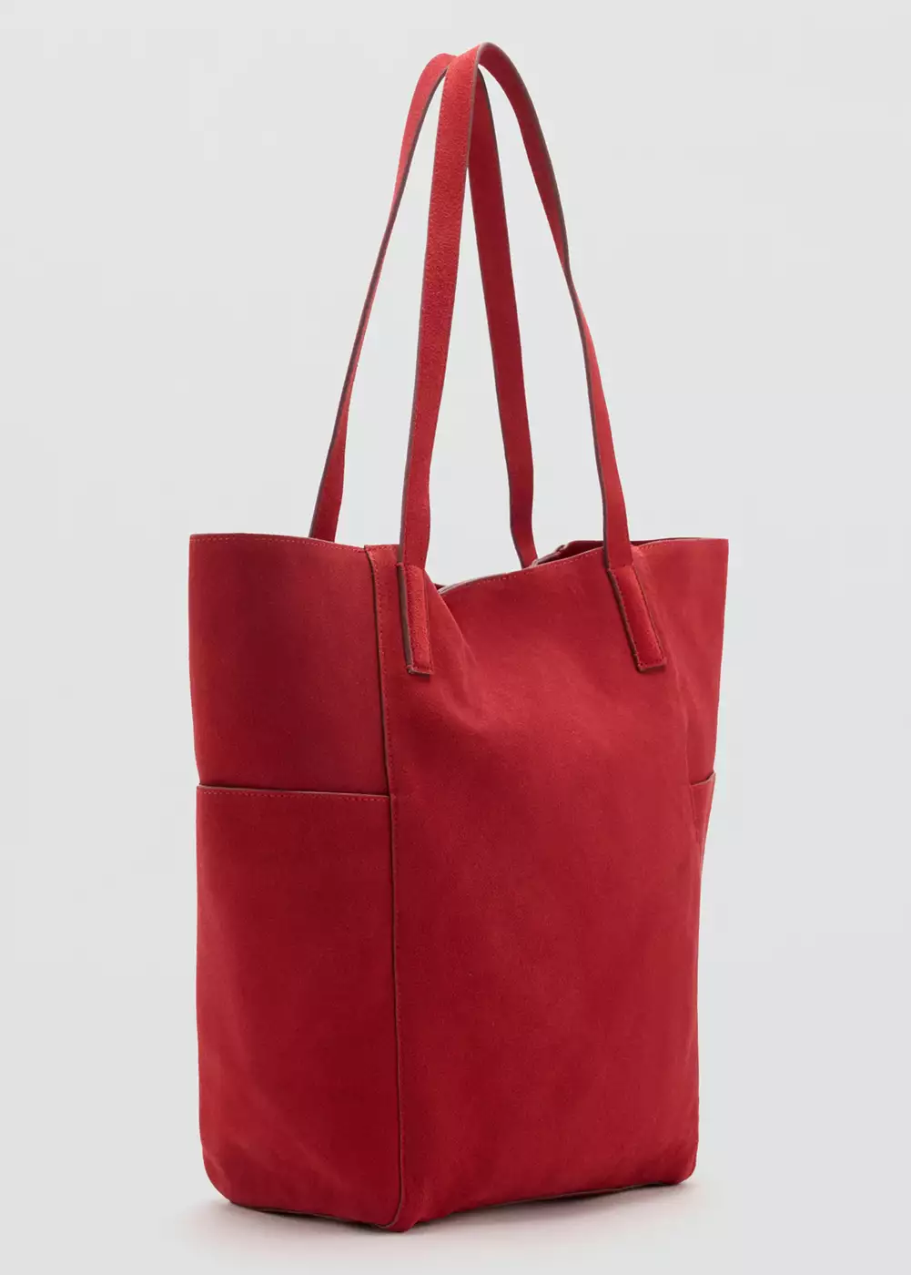 Sac shopper cuir, MANGO