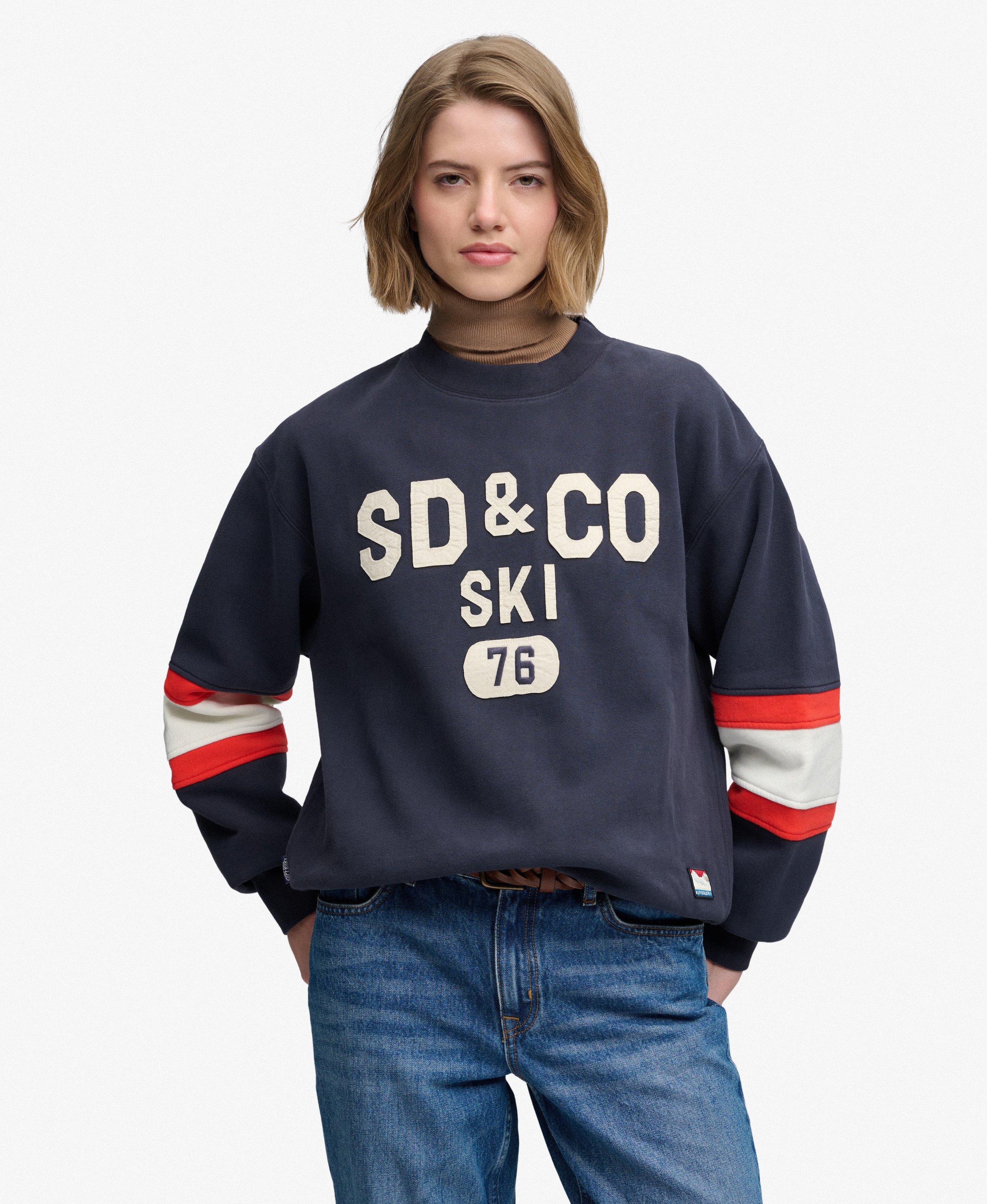 Sweatshirt Aspen Athletics Preppy Ski, SUPERDRY