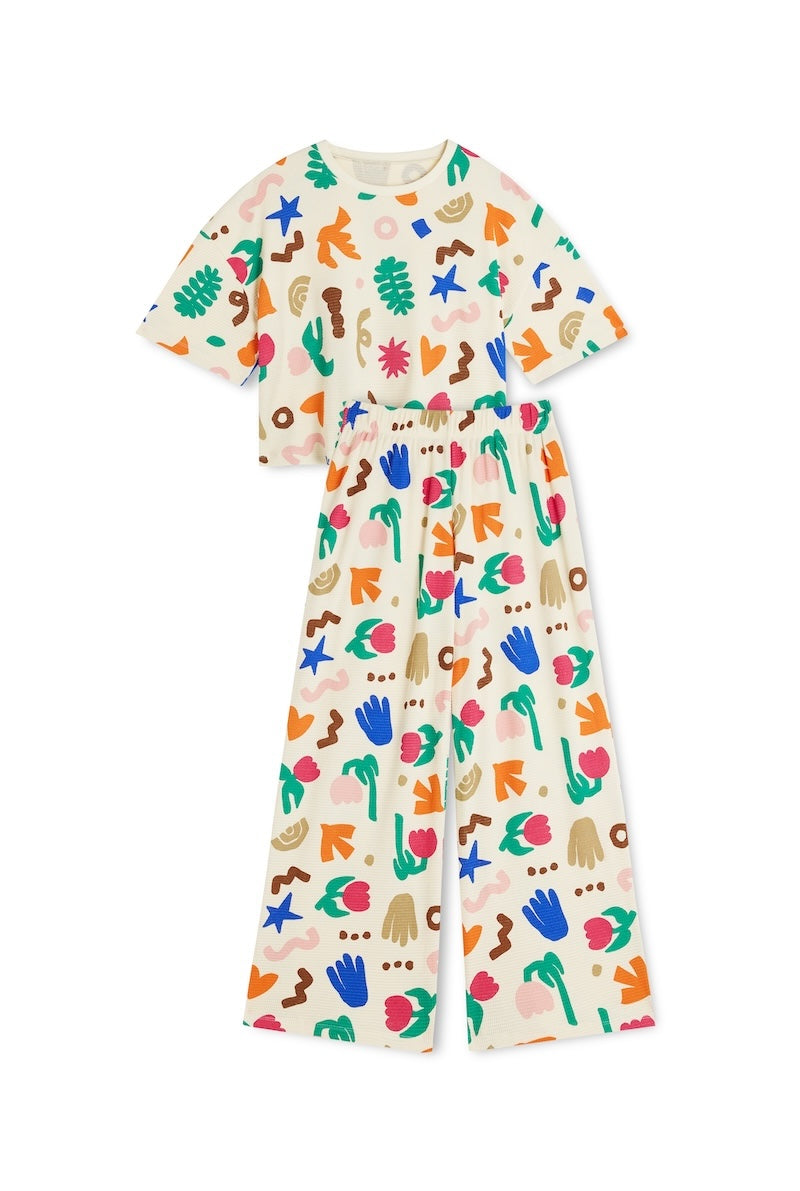Pyjama Long Gaufré Coton BIO, WE ARE JOLIES