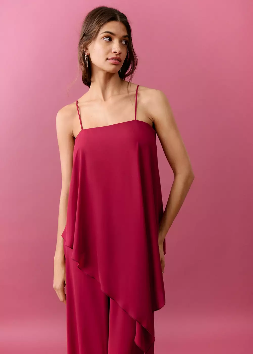 Combinaison asymétrique à volant, MANGO TEEN