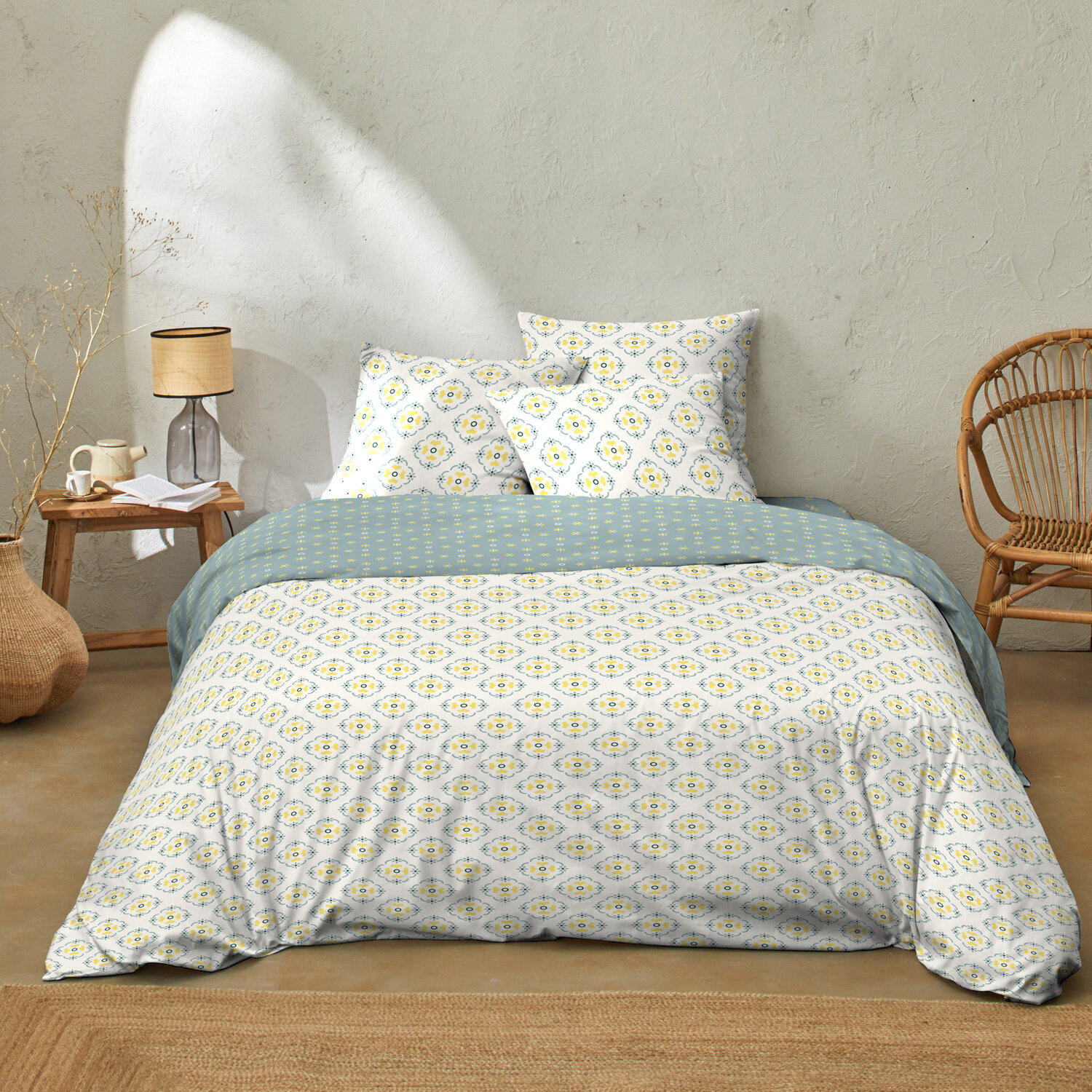 housse de couette avec taie(s) en coton, Creala Multico, C DESIGN HOME TEXTILE