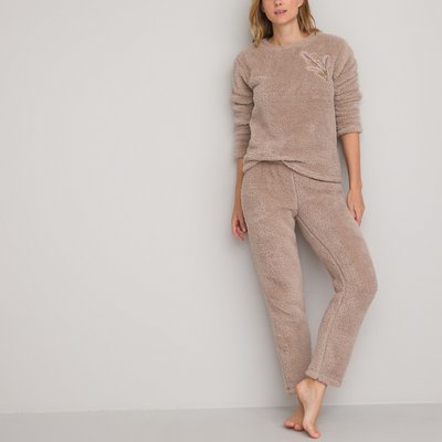 Pyjama in fleece, pluche effect LA REDOUTE COLLECTIONS