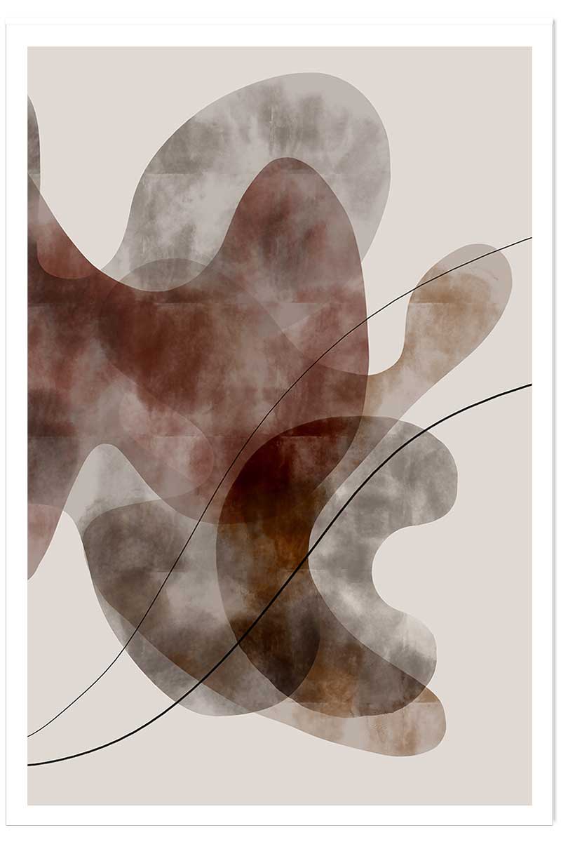 Affiche Organisme abstrait N°2, HEXOA