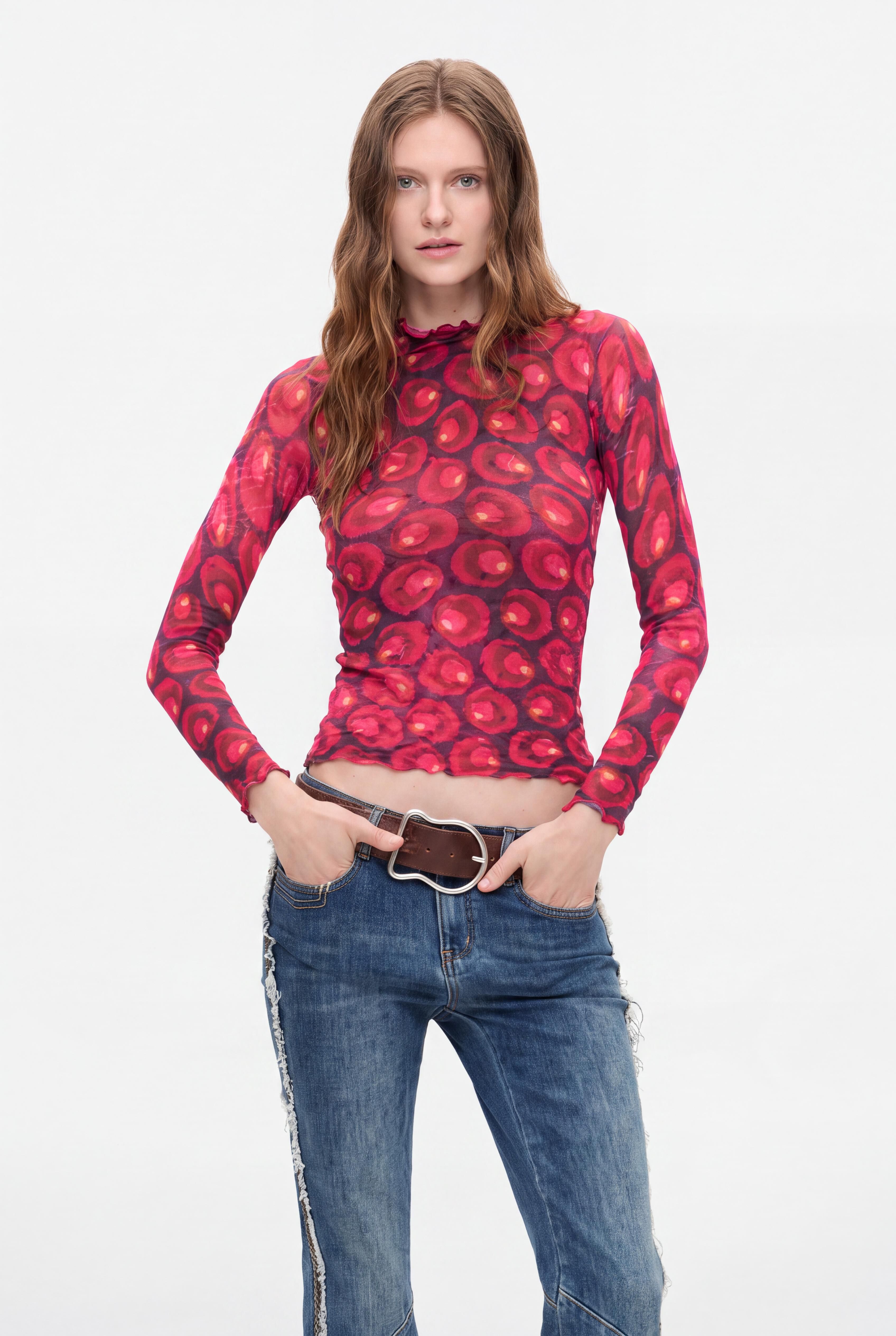 Pull imprimé 100 % coton, DESIGUAL