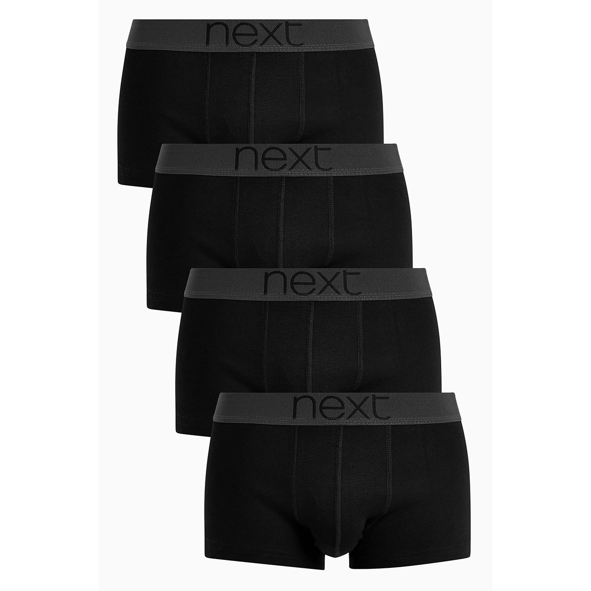 Boxers taille basse en pur coton, lot de 4, NEXT