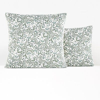 Majari Floral 100% Washed Cotton Pillowcase LA REDOUTE INTERIEURS
