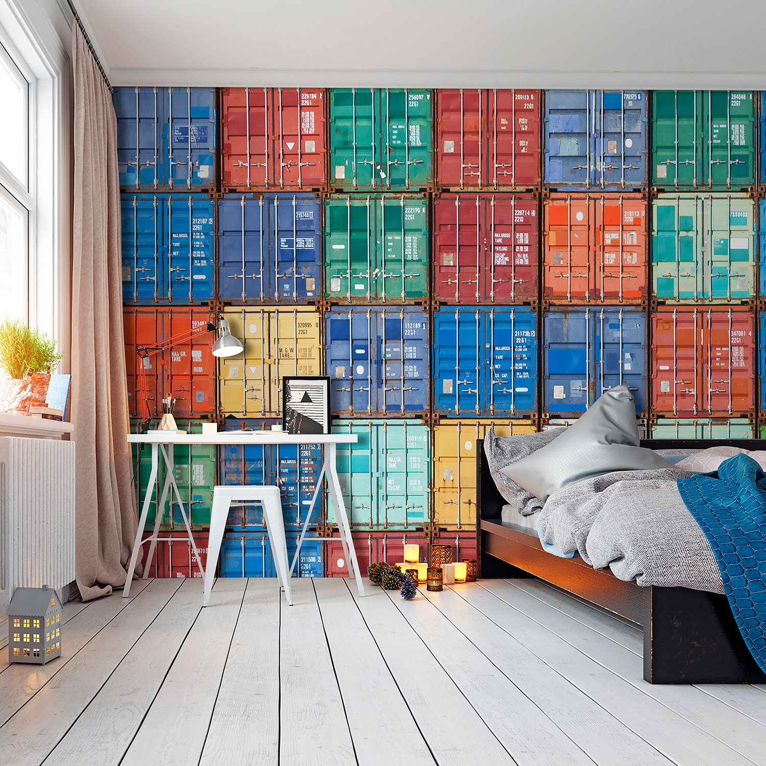 Papier peint panoramique DOCKSIDE, LE PAPIERS DE NINON