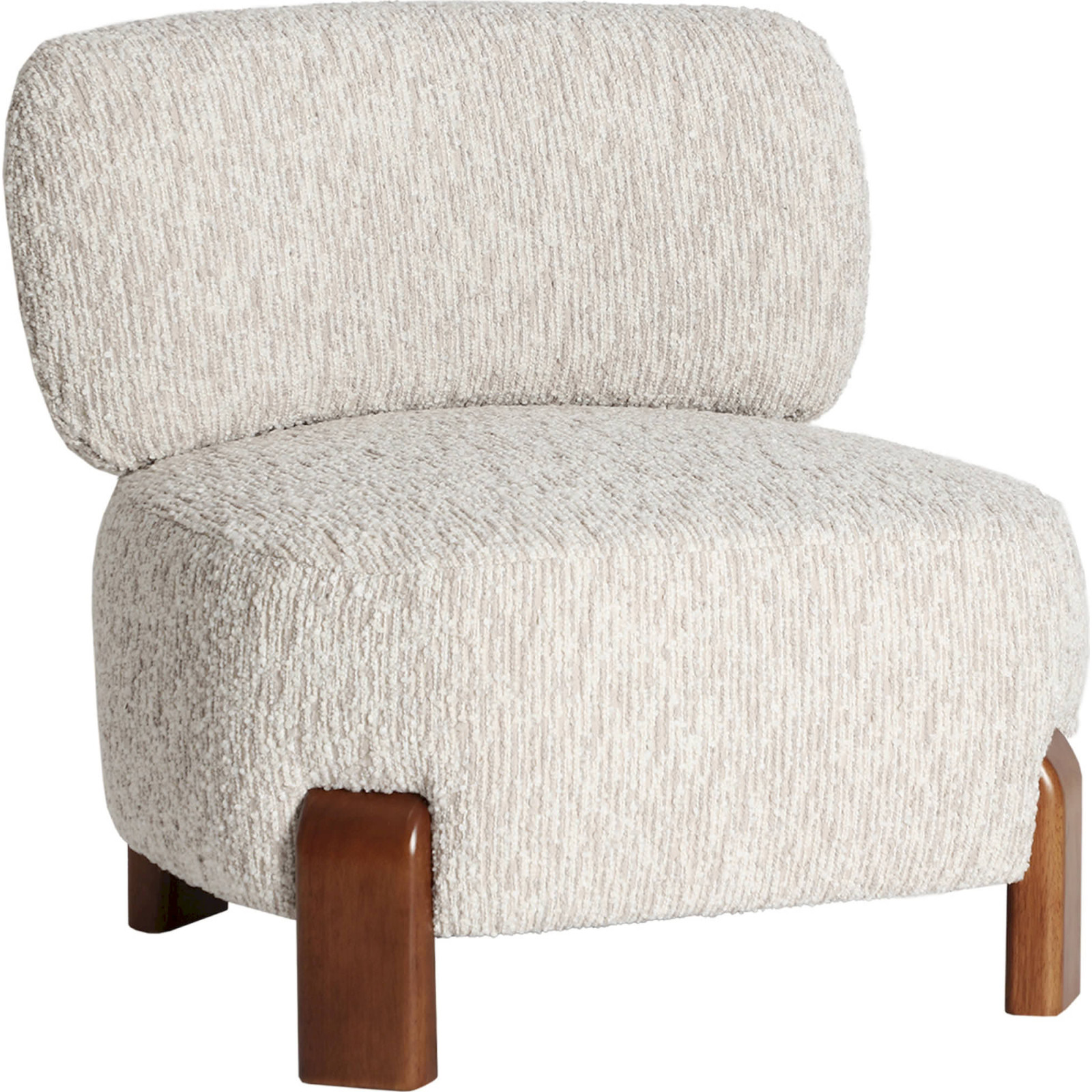 Fauteuil contemporain à assise bouclée, RECOLLECTION