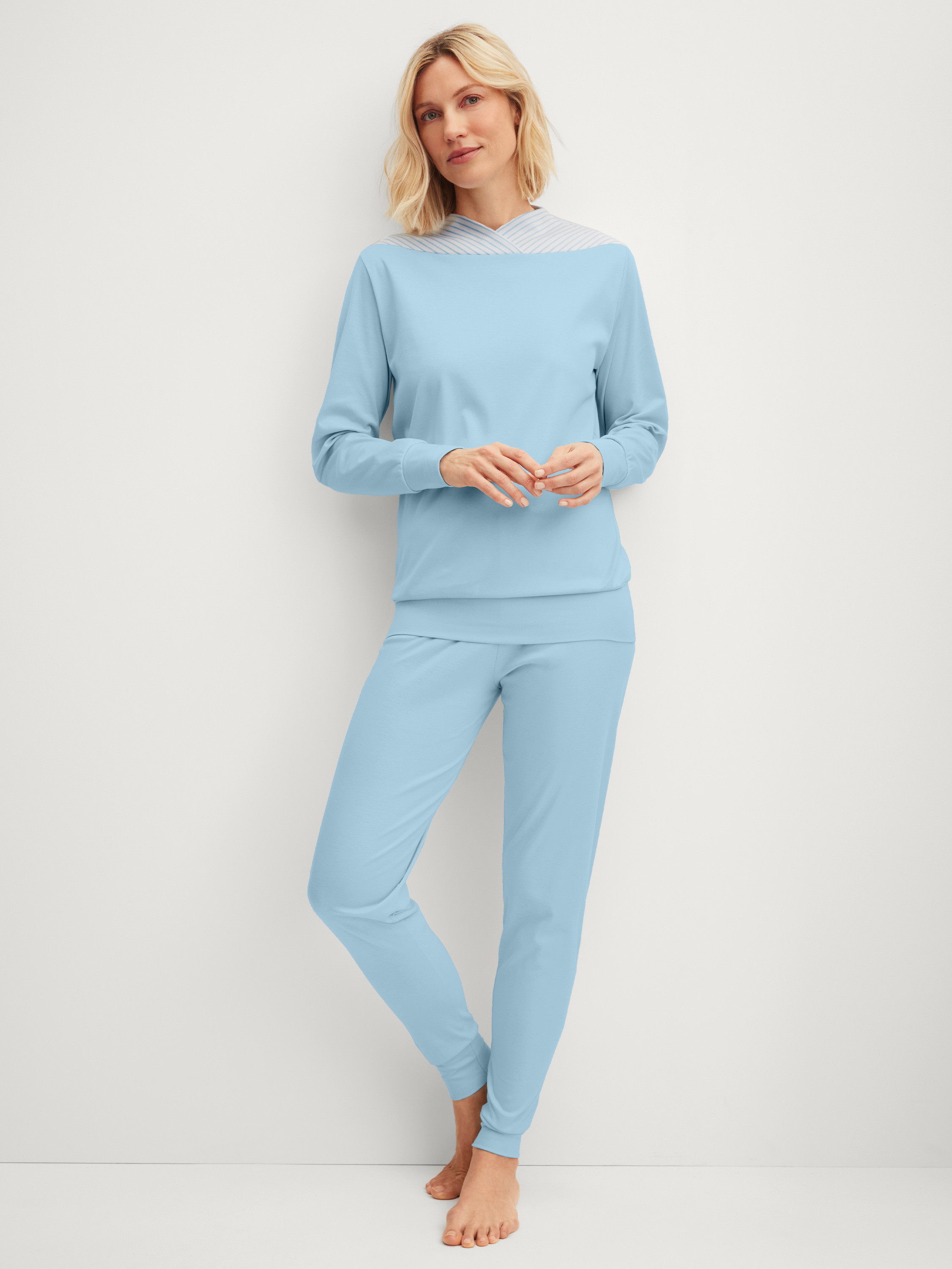 Pyjama avec bords élastiques manches longues Coton SOULMATE, CALIDA