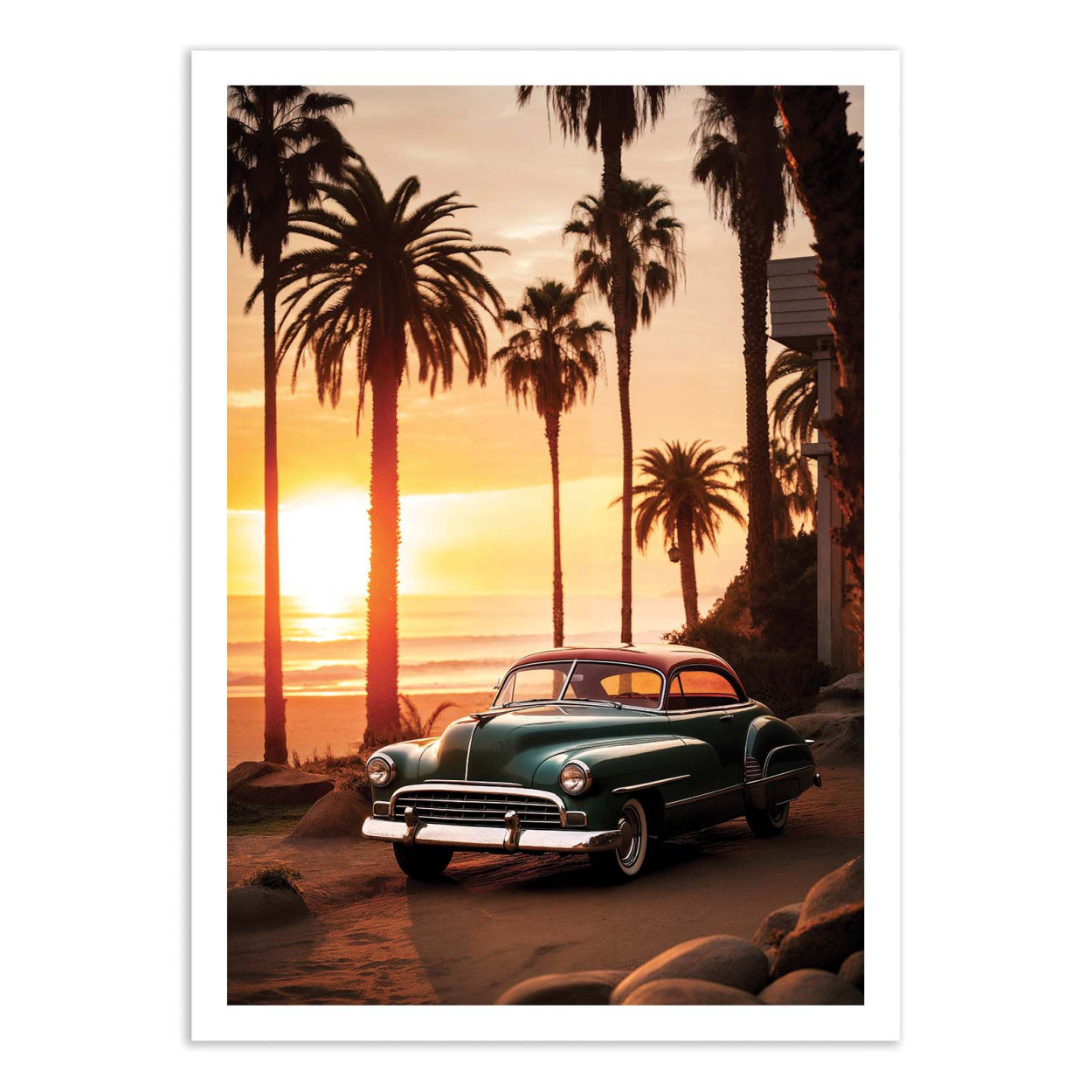 Affiche d'art - California Sunset - Philippe Hugonnard, WALL EDITIONS