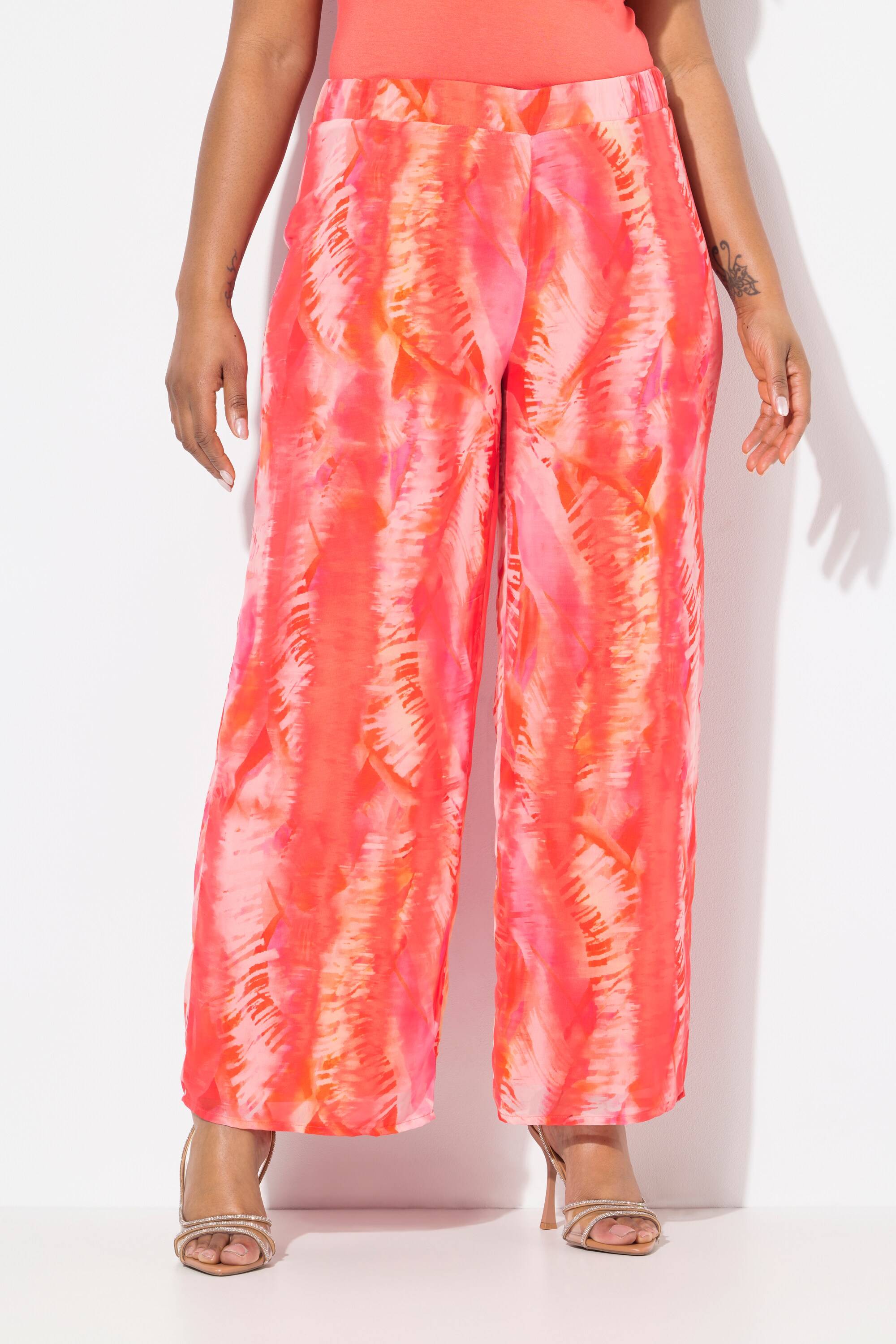 Pantalon en mousseline double épaisseur., ULLA POPKEN