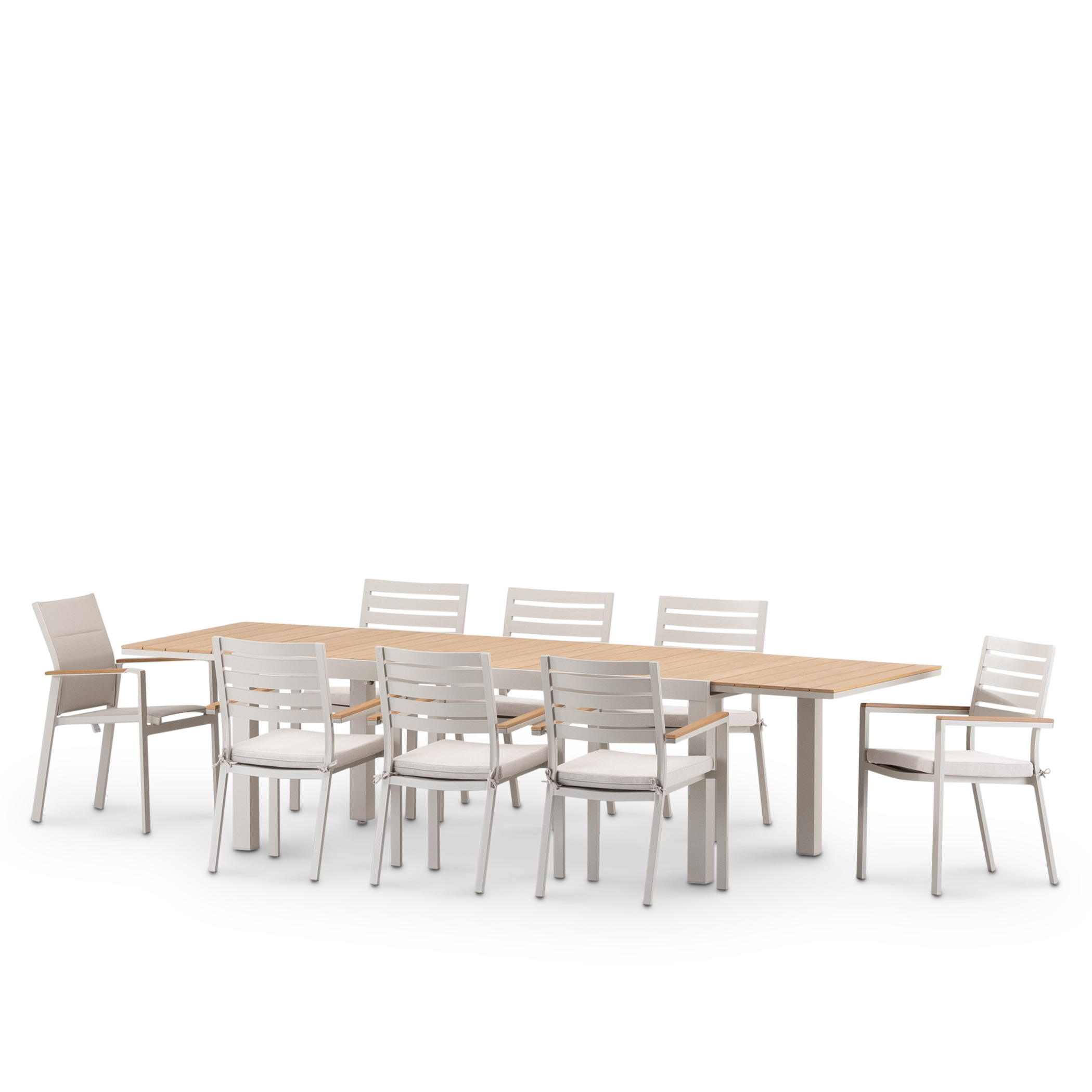 Salon de jardin, 8 chaises, OSAKA, DEFORA HOME