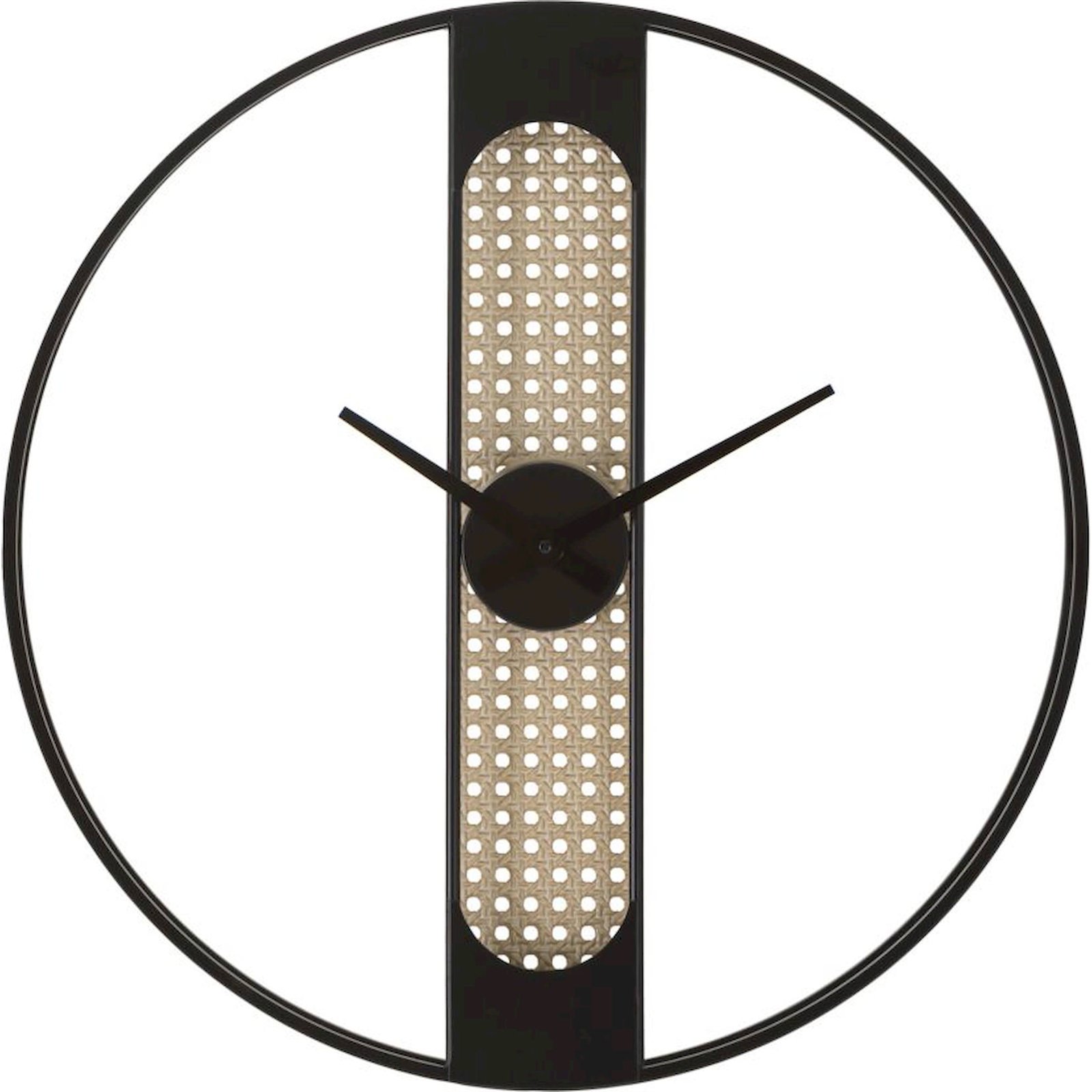 Horloge murale en fer esprit cannage BOHO CHIC, RECOLLECTION