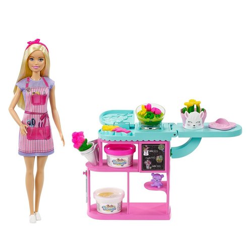 Coffret barbie fleuriste - barbie multicolore Mattel