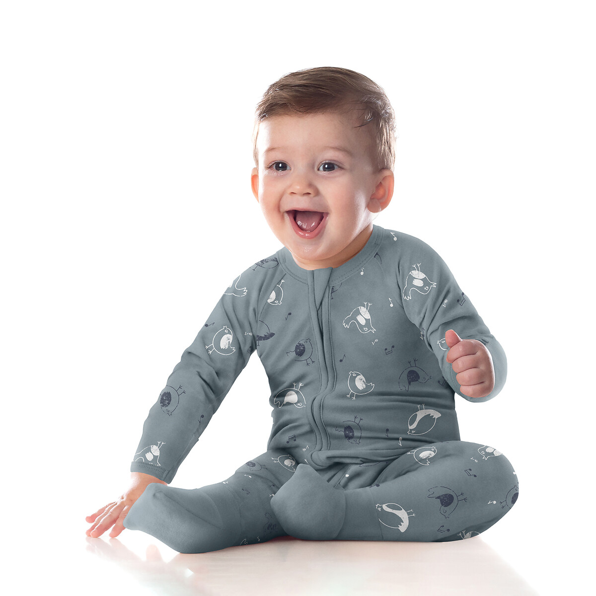 Doe het niet berouw hebben Tulpen Pyjama met rits Dim Baby | La Redoute