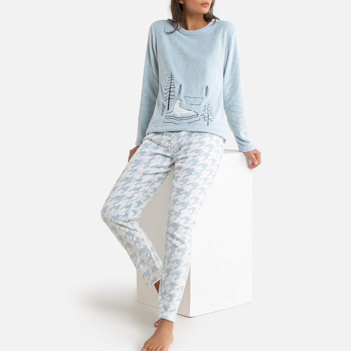 Pijama imitación de pelo fjords azul cielo Dodo | La Redoute