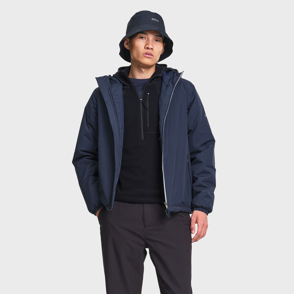 Veste imperméable matelassé capuche Rainpack Warm 70, AIGLE