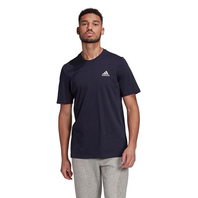 Small Logo Cotton T-Shirt with Short Sleeves adidas Performance