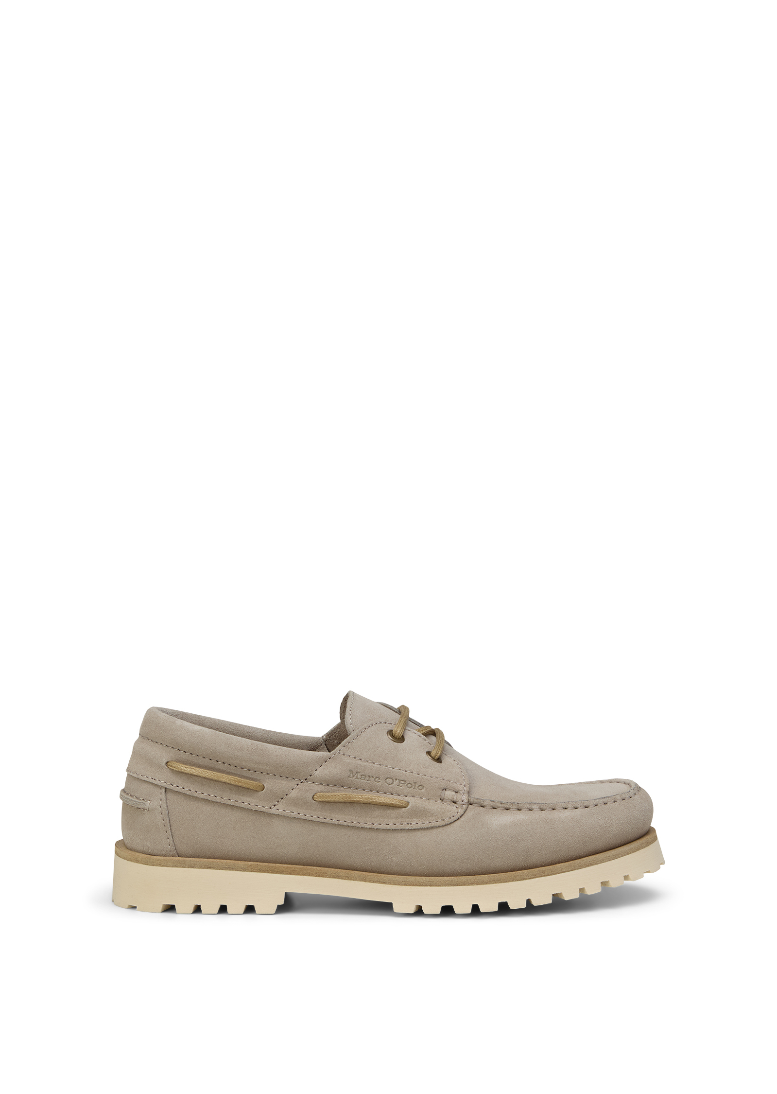 Chaussure bateau modèle Levi en cuir velours doux, MARC O'POLO