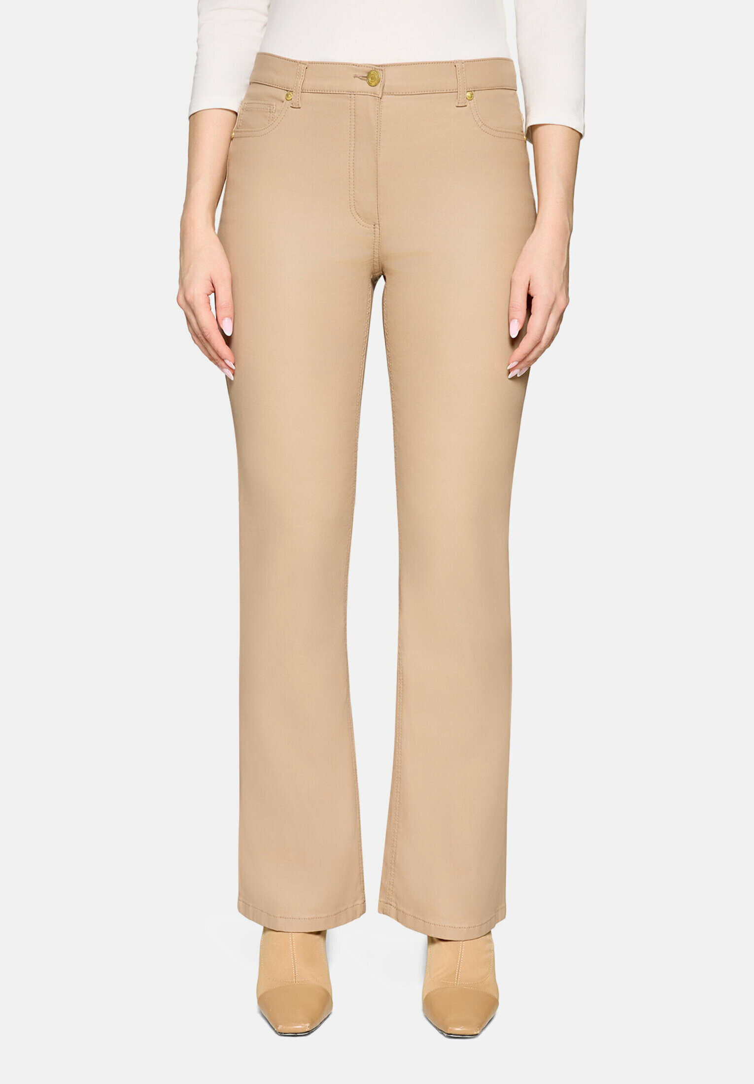 Pantalon sublimant la silhouette coupe slim fit, BETTY BARCLAY