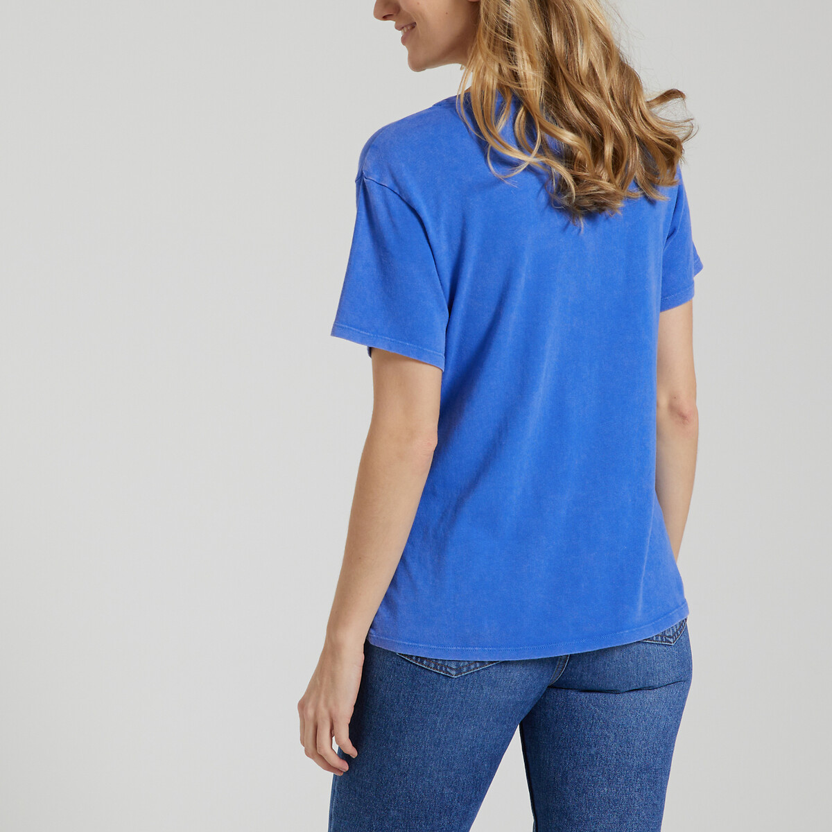 La mit T. Redoute | Freeman T-shirt blau schriftzug Porter