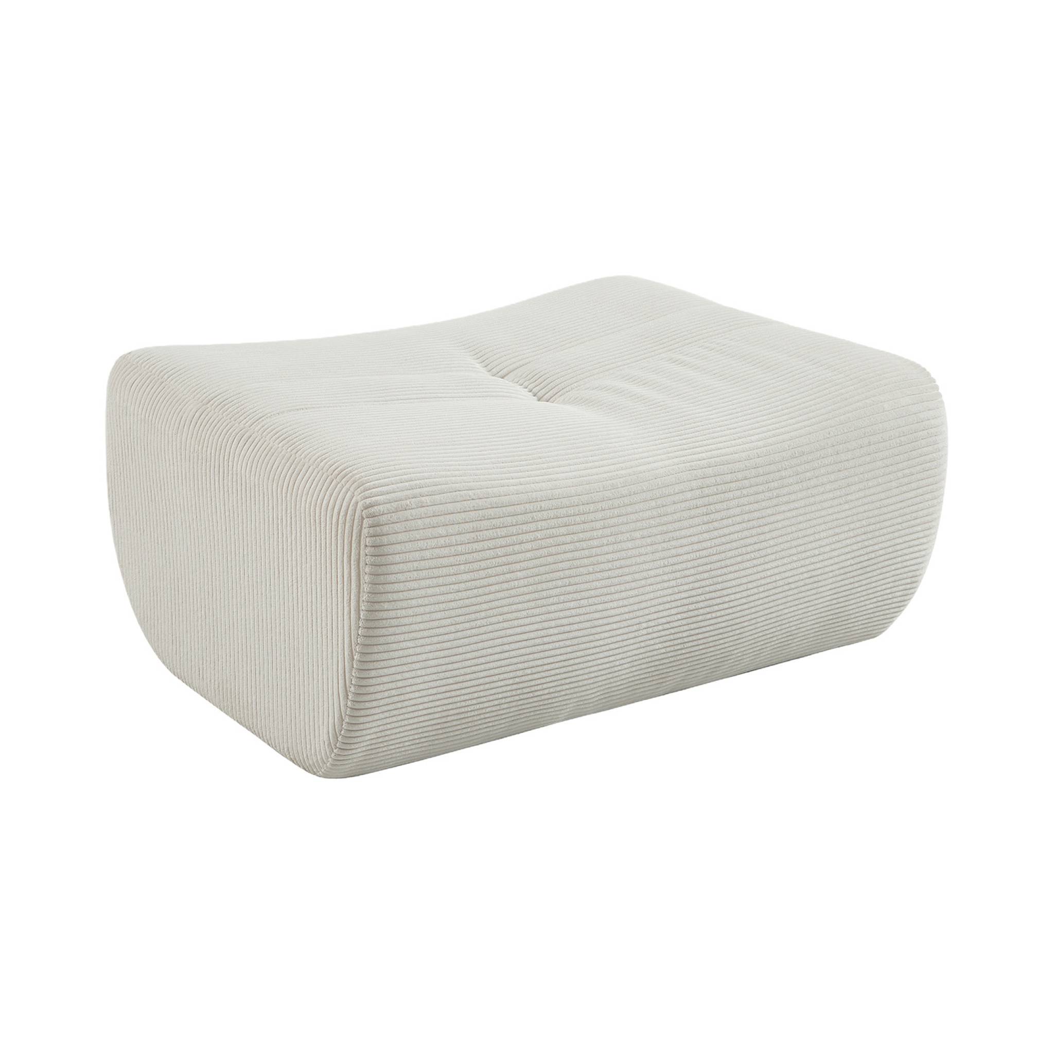 Pouf, repose-pieds compressé pour chauffeuse Sokol velours côtelé SOKOL, SWEEEK