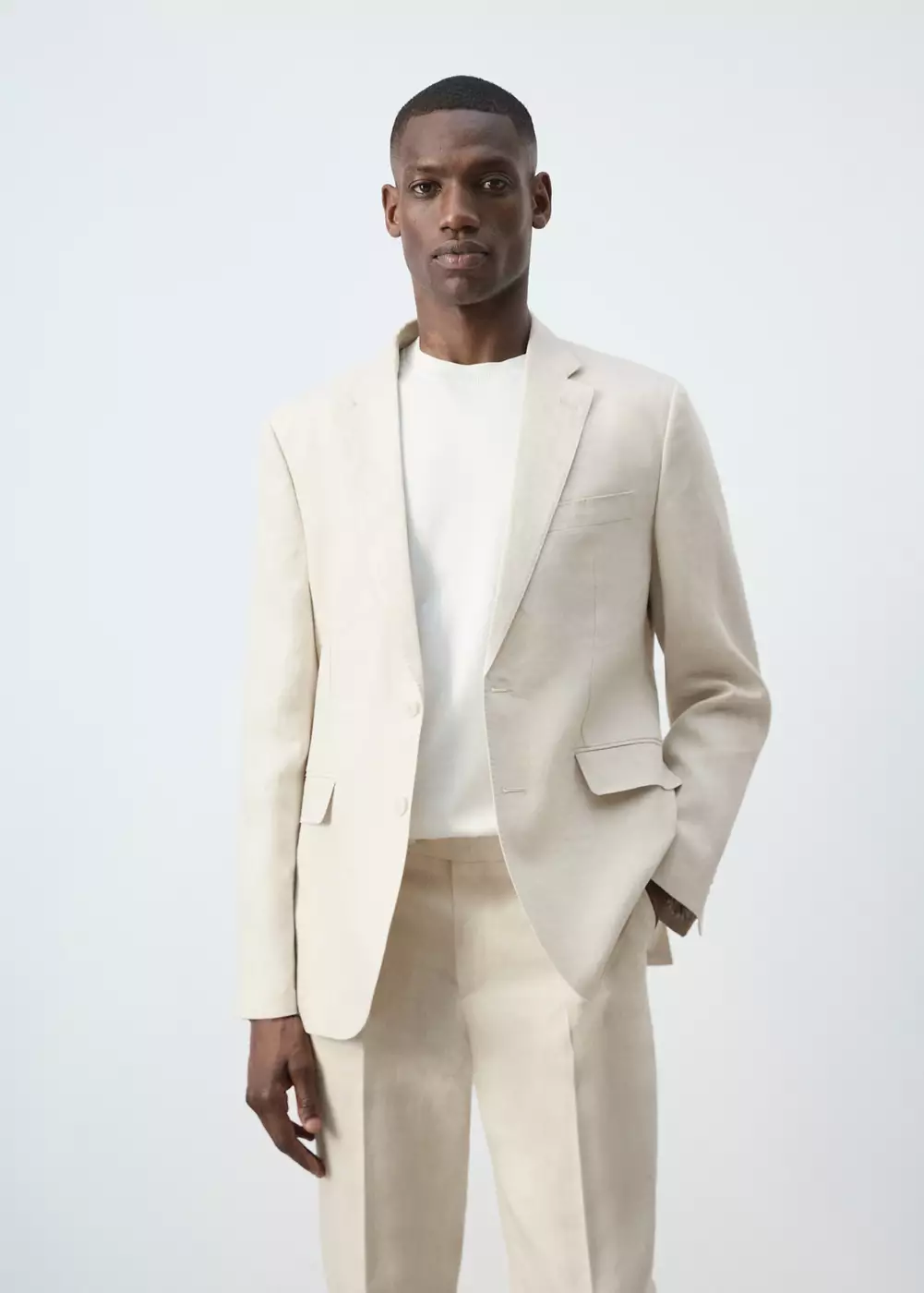 Veste costume Amalfi 100 % lin slim-fit, MANGO MAN