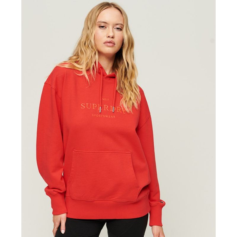 Sweat superdry 2025 femme rouge