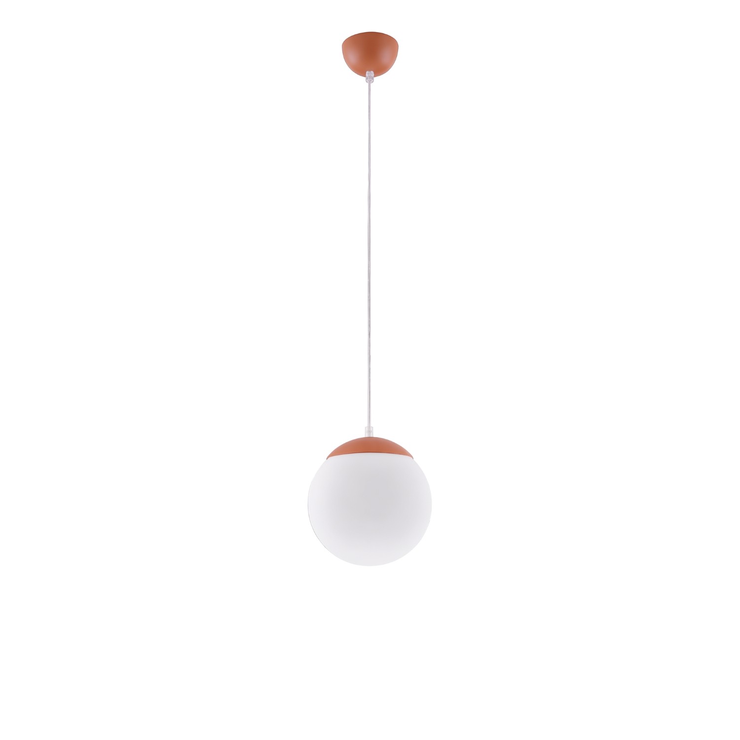 Suspension Acier Ocre Rouge E27 1 Ugo, EDEN