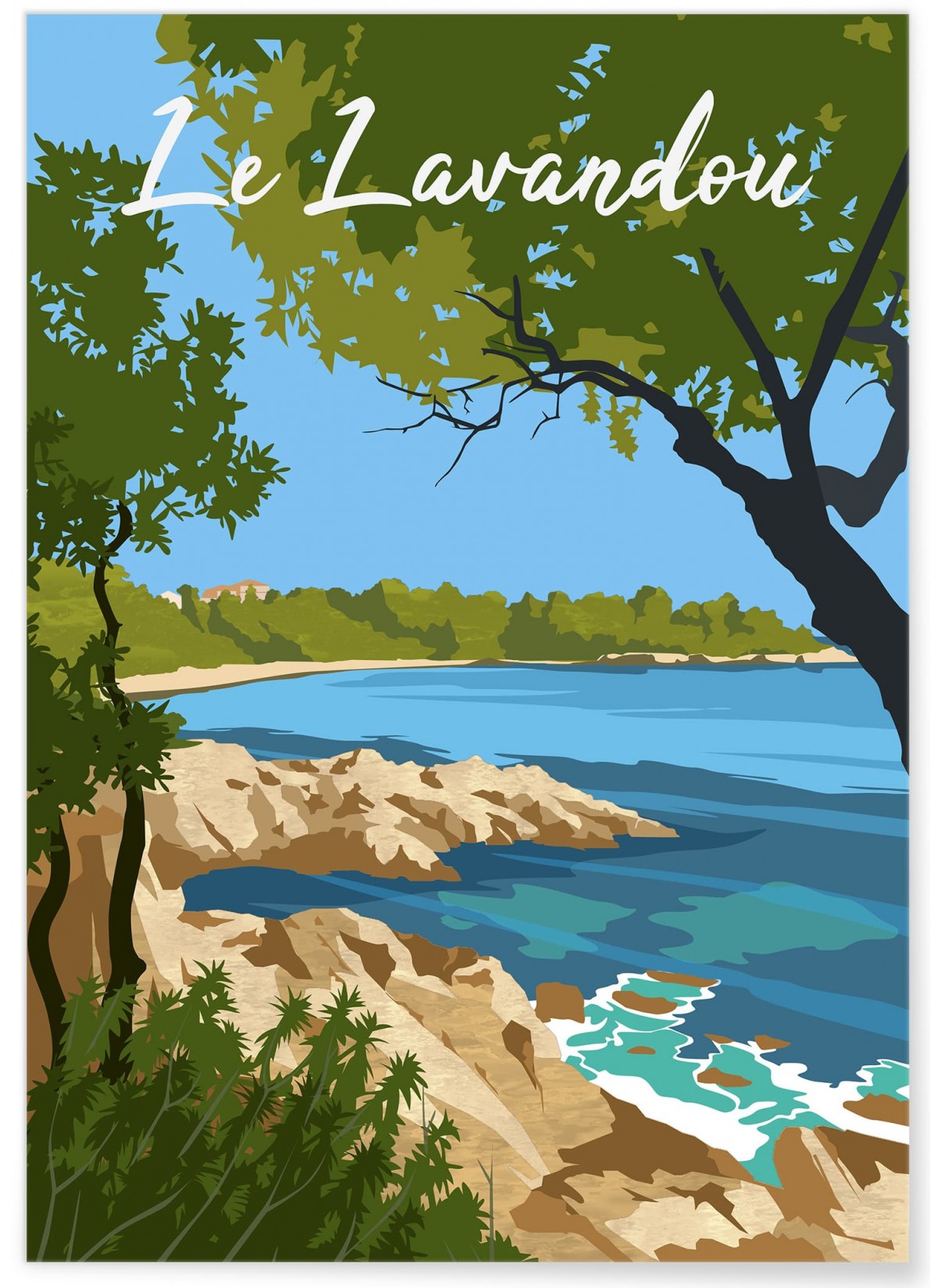 Affiche ville Le Lavandou, L'AFFICHERIE