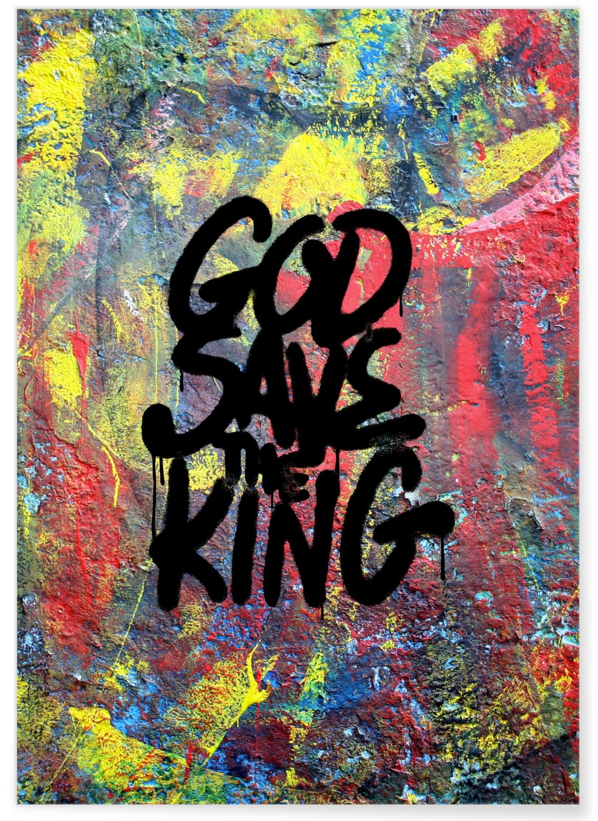 Affiche Motivation God save the King, L'AFFICHERIE