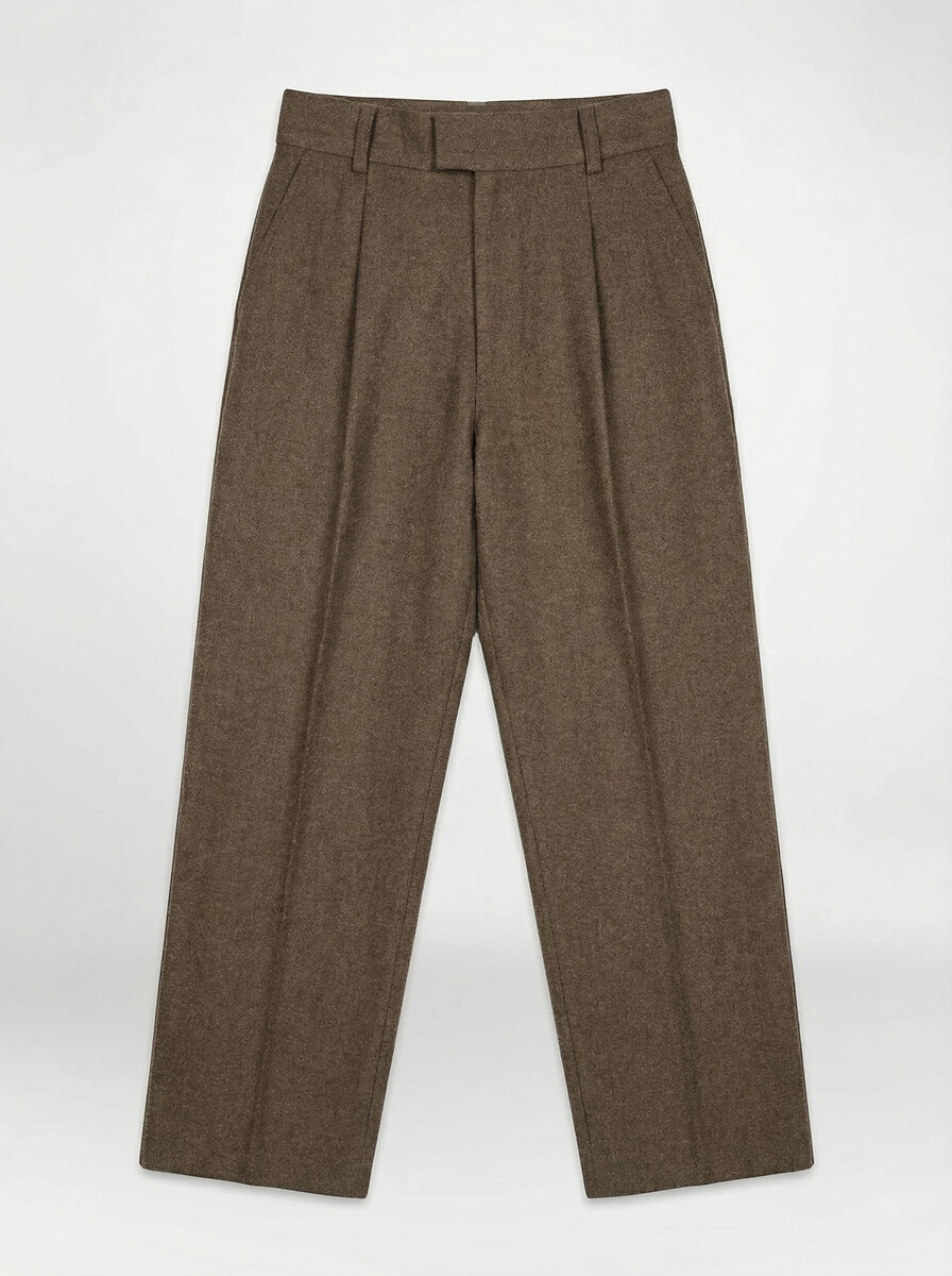 Pantalon droit à pinces, PASHA, LEON & HARPER