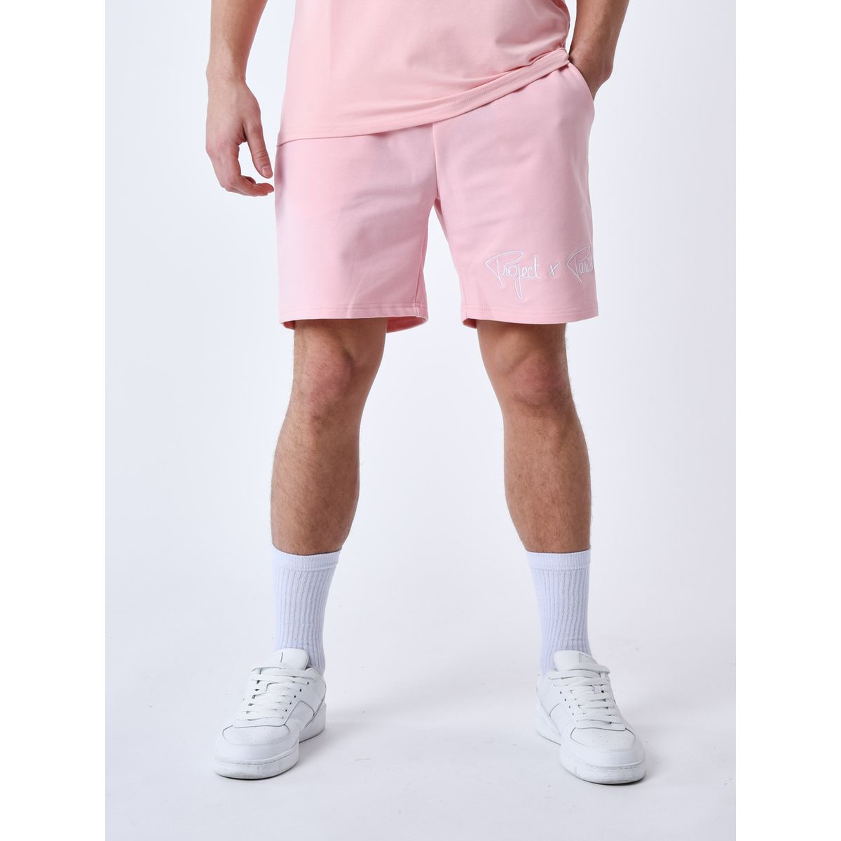 Bermuda homme online rose