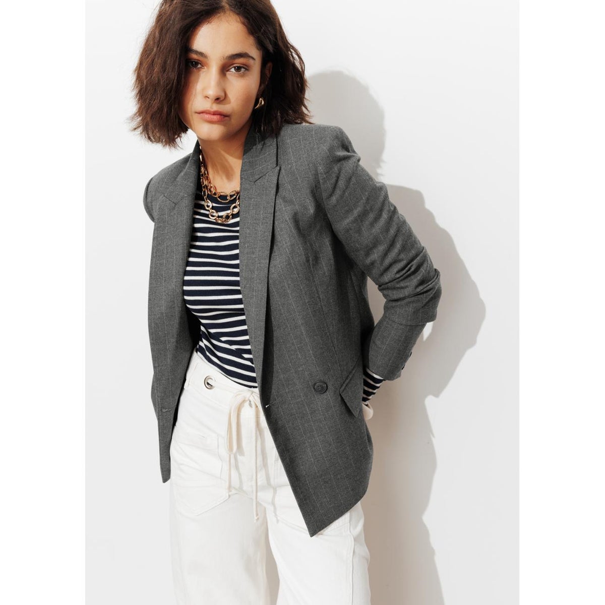 Veste de tailleur rayée, PROMOD