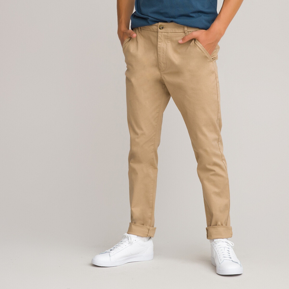 Pantalon chino beige 14 ans La Redoute