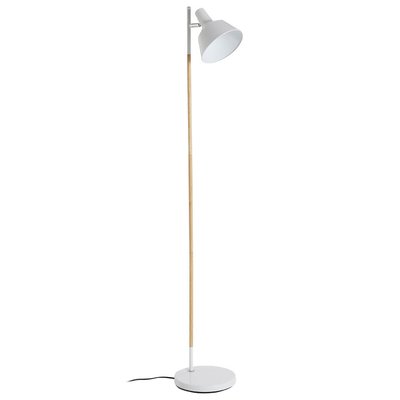 Scandi Style Wood with Contrast Colour Floor Lamp SO'HOME