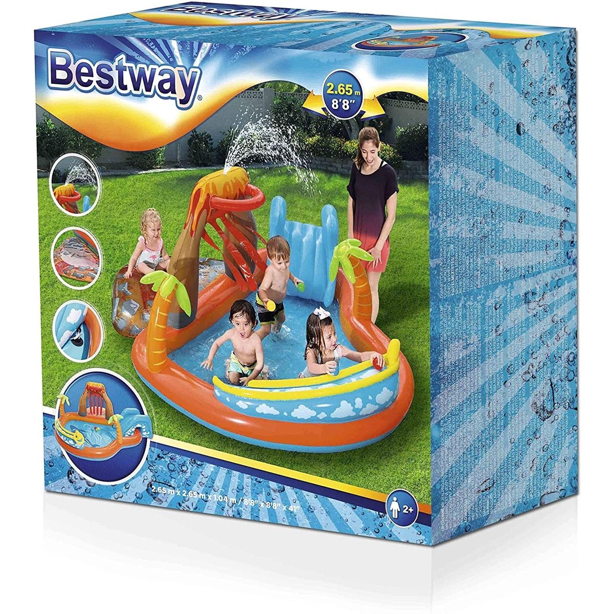 Piscine de jeu gonflable pour enfants aquarium jeu d'eau bestway