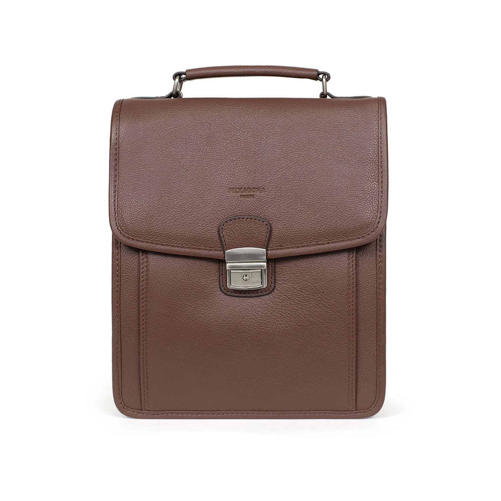 Sacoche Hexagona Baisenville Cuir - Compatible Téléphone Portable Homme Collection Confort