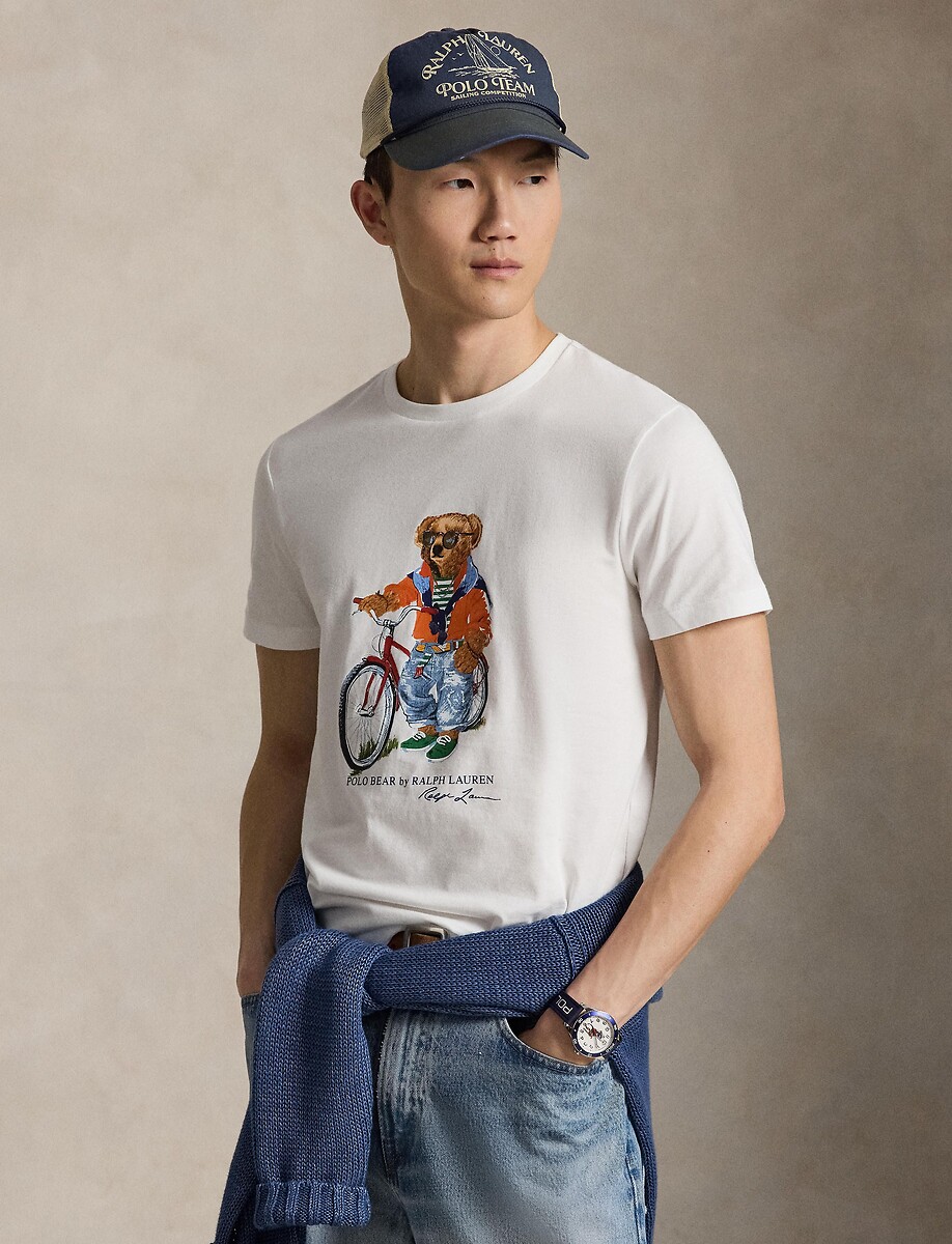 Polo Bear Custom Slim Fit T-Shirt, POLO RALPH LAUREN