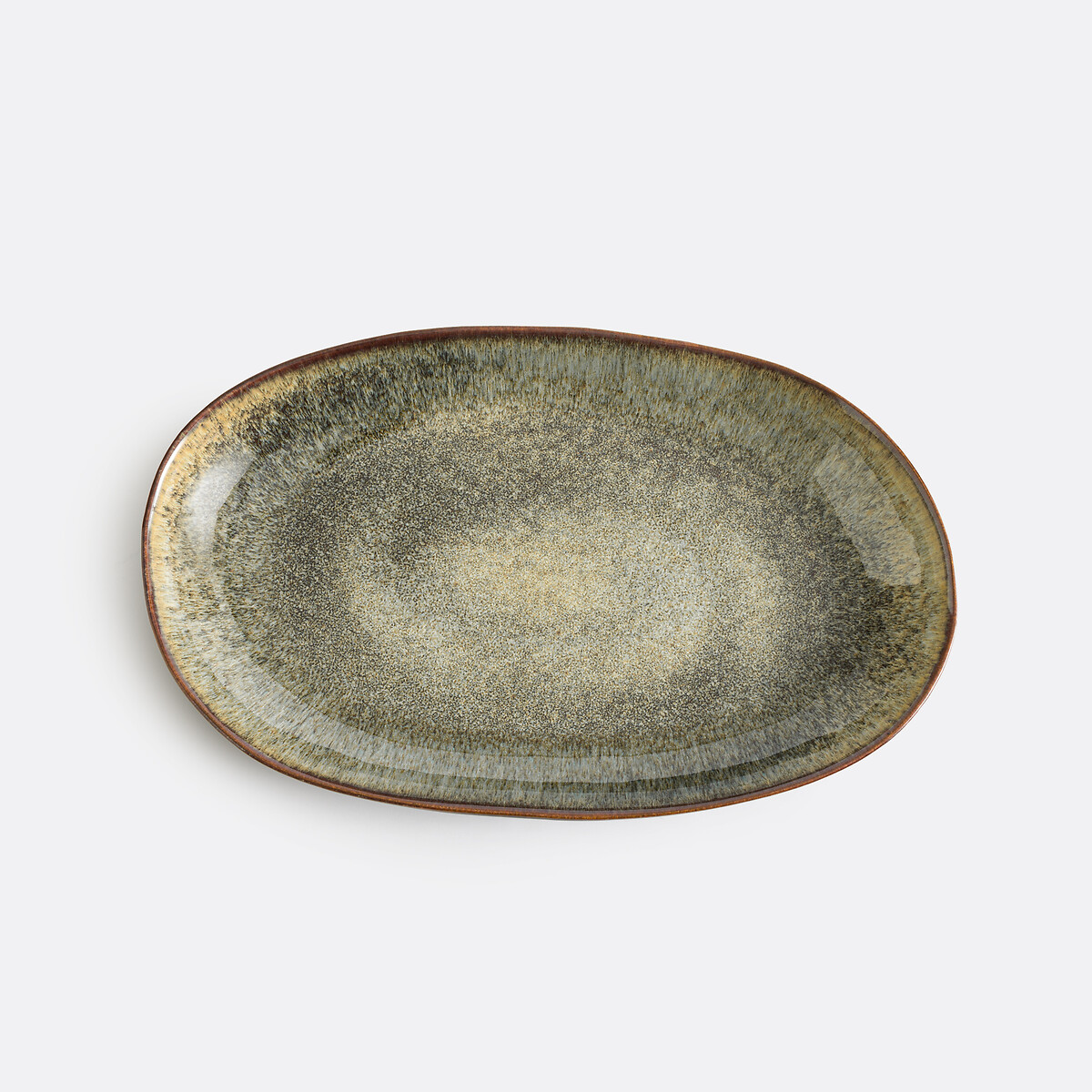 Fuente de gres esmaltado 36 x 22 cm, Azoia, LA REDOUTE INTERIEURS