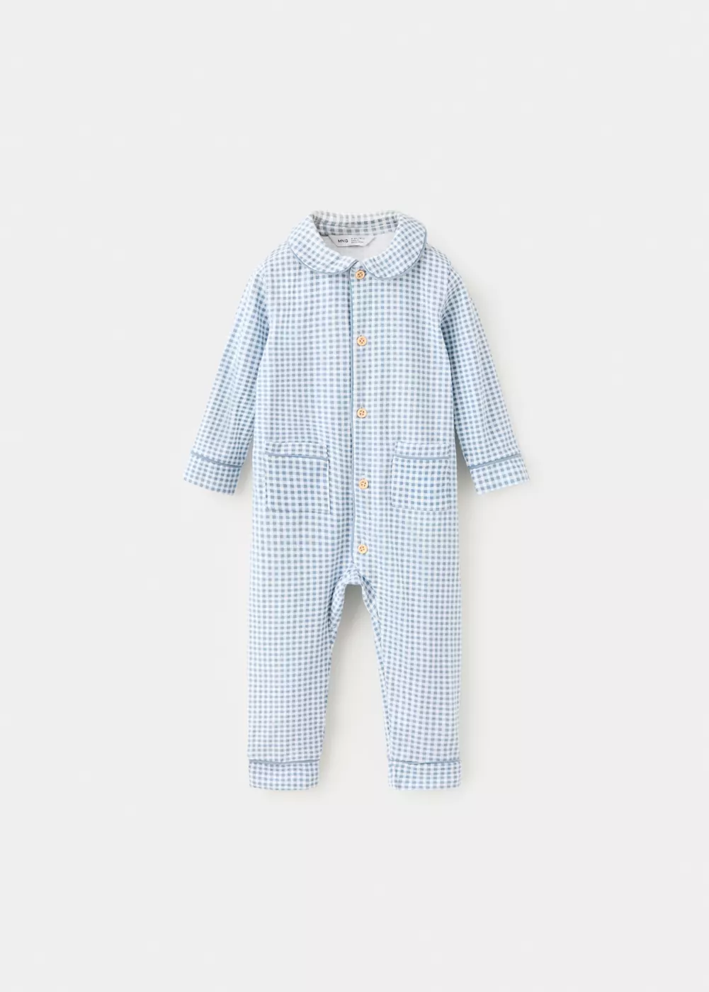 Pyjama une pièce à imprimé Vichy, MANGO BABY