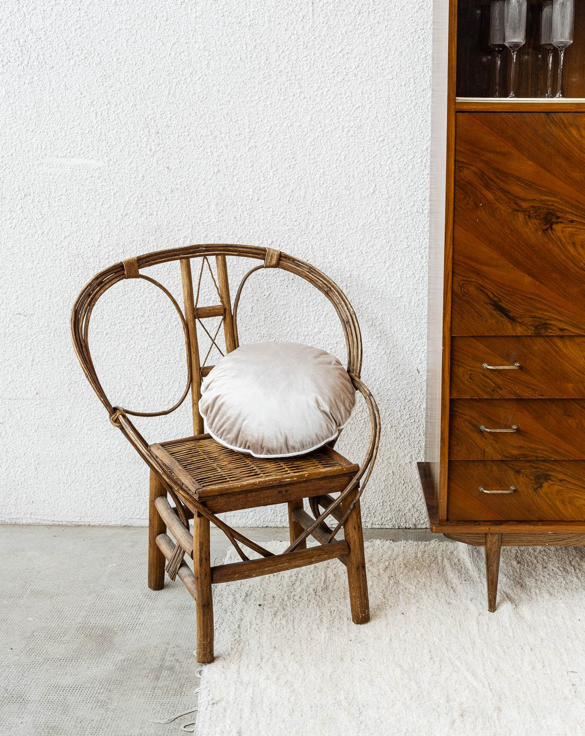 Fauteuil en bois Ernest N°53 - Bon état, DEBONGOUT