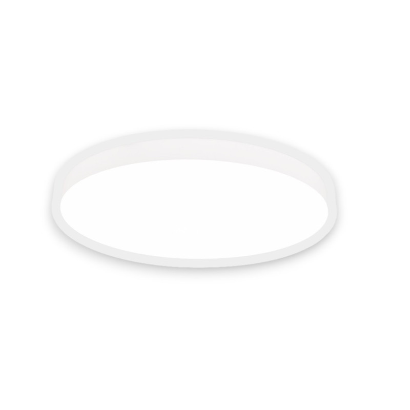 Grand Plafonnier fin blanc led Turin D50, MILLUMINE