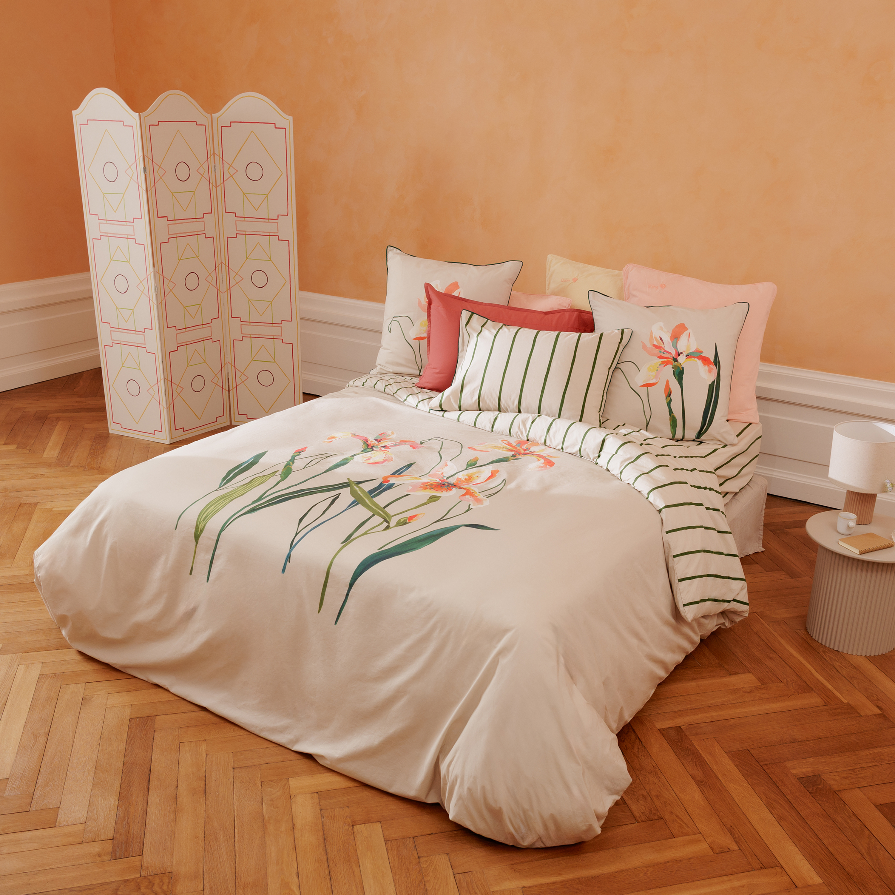 Housse de couette LYSIRIS, CARRE BLANC