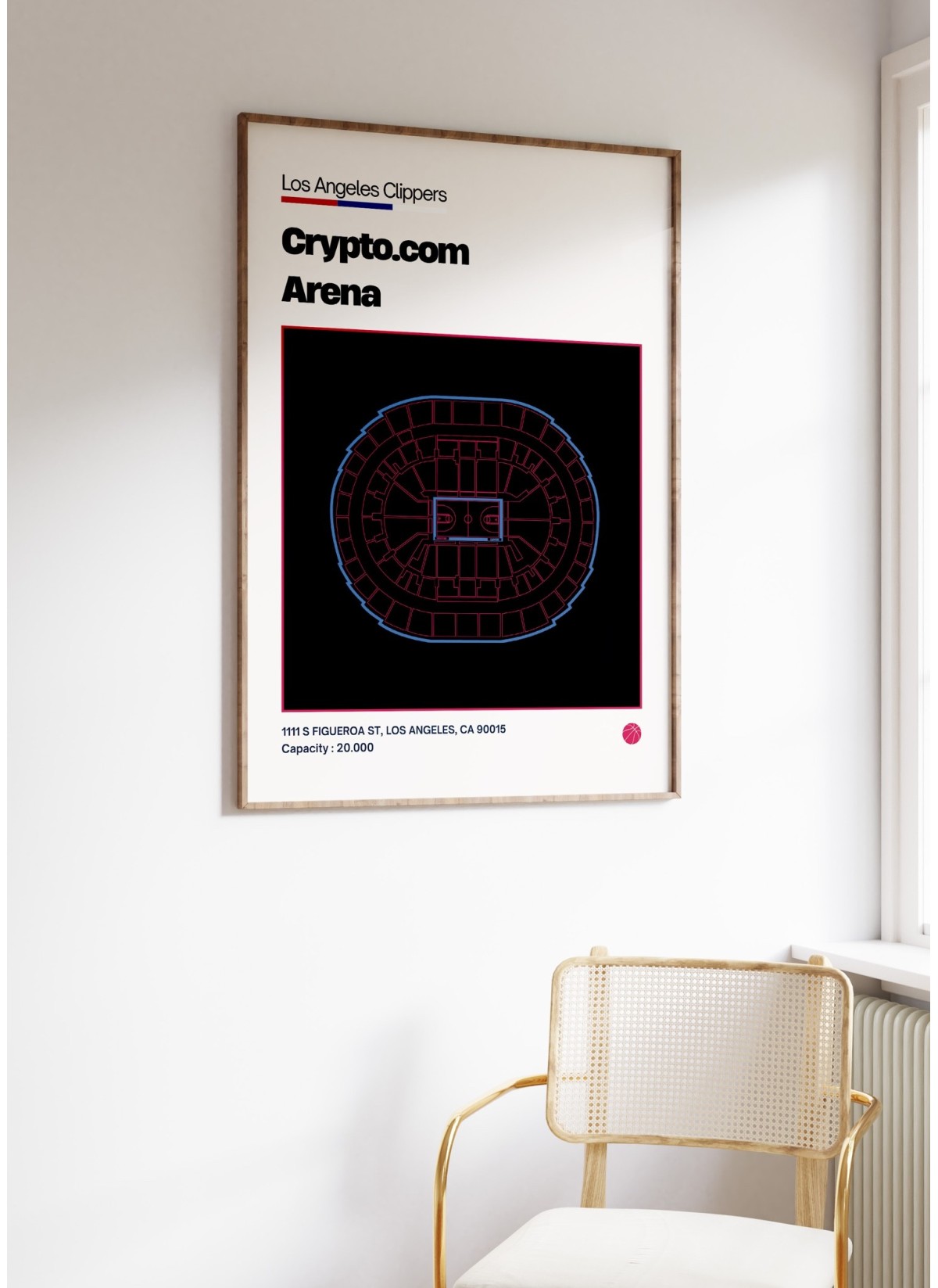 Affiche Crypto Arena - Los Angeles Clippers, L'AFFICHERIE