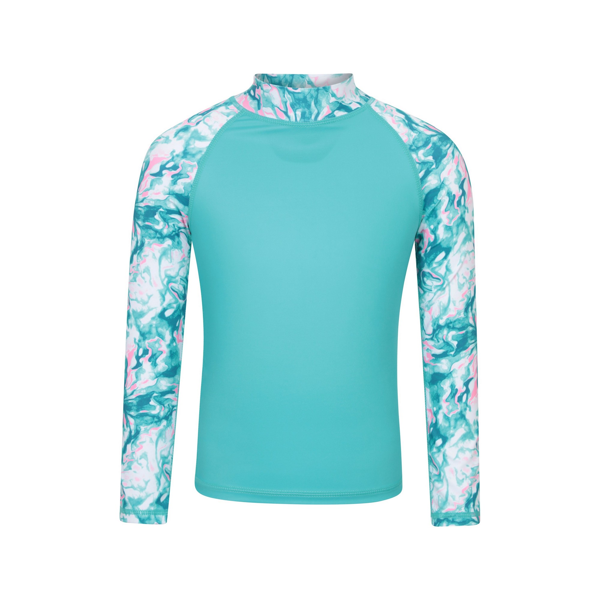 Haut de bain anti-irritation manches longues motif/style effet marbré, MOUNTAIN WAREHOUSE