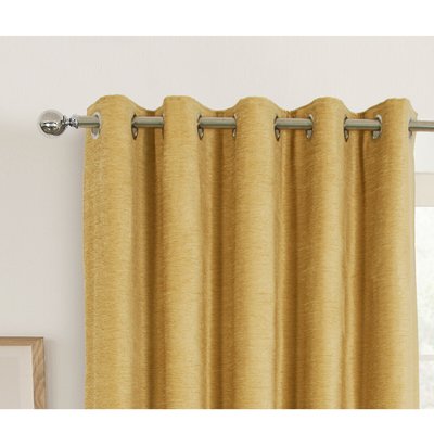 Chenille Blackout Lined Eyelet Curtains SO'HOME