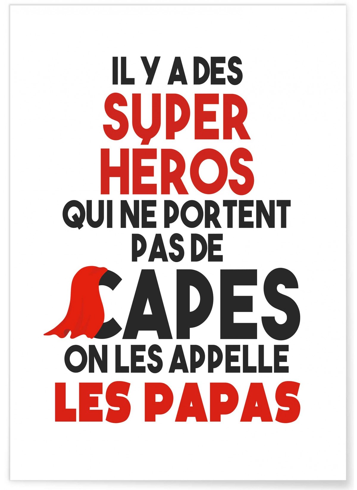 Affiche 'Papas Super Héros', L'AFFICHERIE
