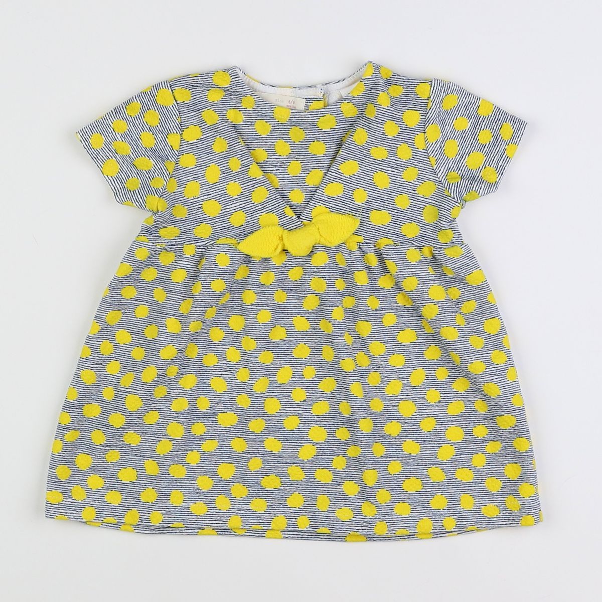 Robe tres bon etat bleu jaune Zara La Redoute
