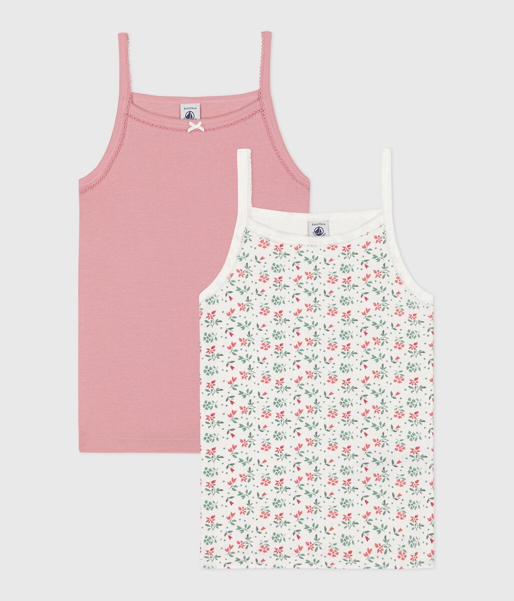 Lot de 2 maillots de corps à fines bretelles